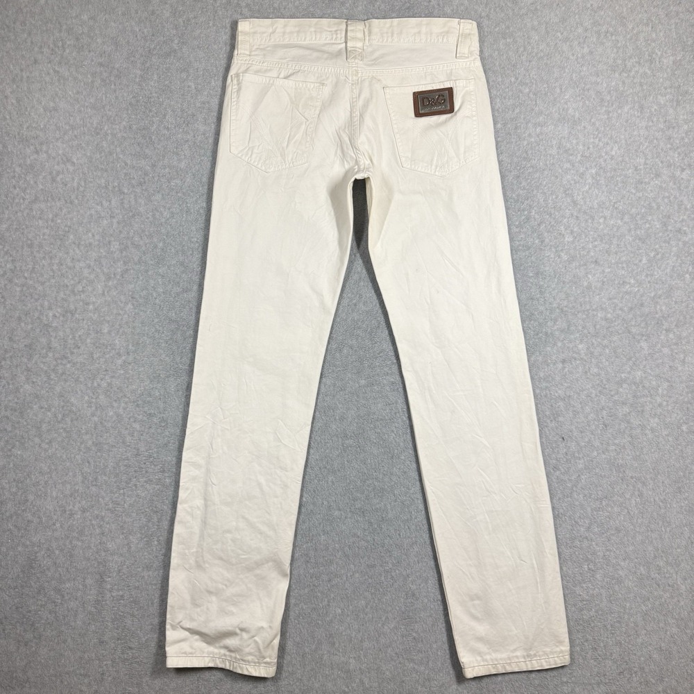 DOLCE&GABBANA Power Vintage Jeans Tight Slim Fit Mens 32x34 Straight Leg - Picture 5 of 16